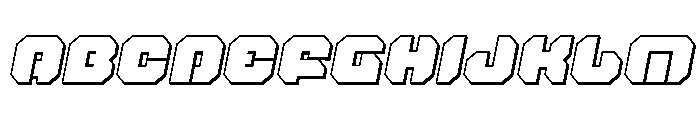 Krieger 3D Italic FONT