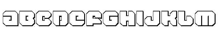 Krieger 3D Font UPPERCASE