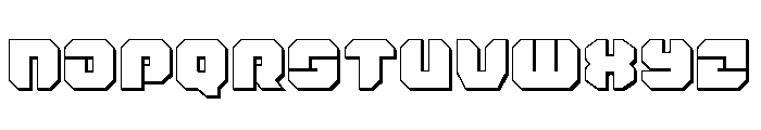 Krieger 3D Font UPPERCASE