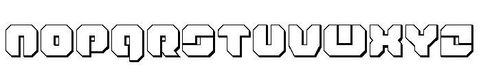 Krieger 3D Font LOWERCASE