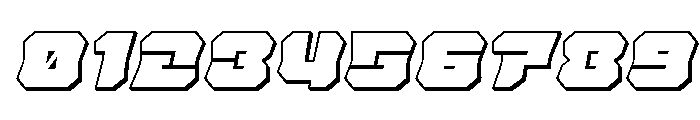 Krieger Bell 3D Italic Font OTHER CHARS