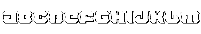 Krieger Bell 3D Font UPPERCASE