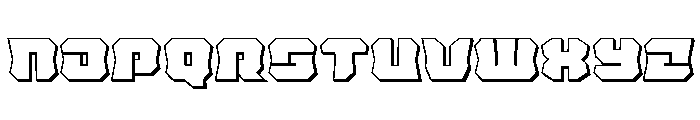 Krieger Bell 3D Font UPPERCASE