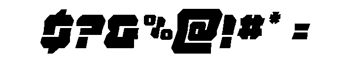 Krieger Bell Condensed Italic Font OTHER CHARS