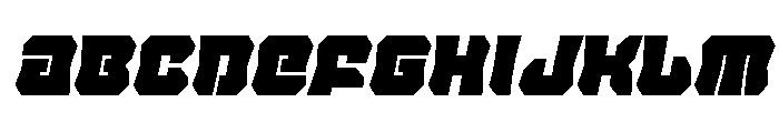 Krieger Bell Condensed Italic Font UPPERCASE