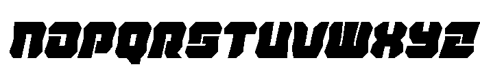 Krieger Bell Condensed Italic Font UPPERCASE