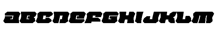Krieger Bell Expanded Italic Font UPPERCASE