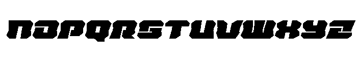 Krieger Bell Expanded Italic Font UPPERCASE