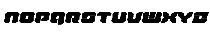 Krieger Bell Expanded Italic Font LOWERCASE