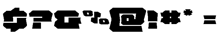 Krieger Bell Expanded Font OTHER CHARS