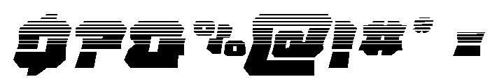 Krieger Bell Halftone Italic Font OTHER CHARS