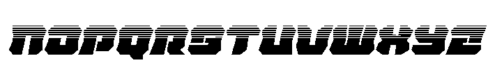 Krieger Bell Halftone Italic Font UPPERCASE