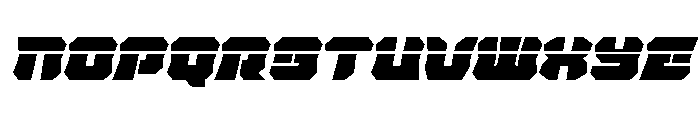 Krieger Bell Laser Italic Font UPPERCASE