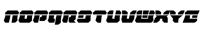 Krieger Bell Laser Italic Font LOWERCASE