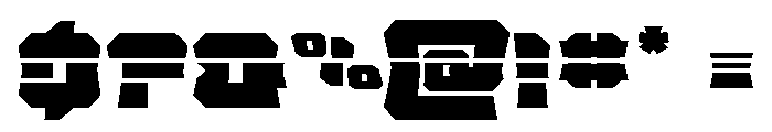 Krieger Bell Laser Font OTHER CHARS