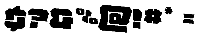 Krieger Bell Rotated 2 Font OTHER CHARS