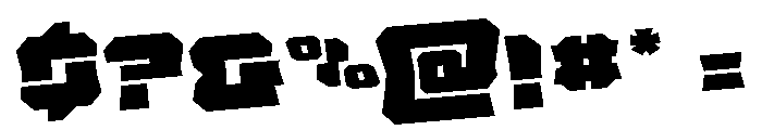 Krieger Bell Rotated Font OTHER CHARS