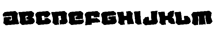 Krieger Bell Rotated Font UPPERCASE