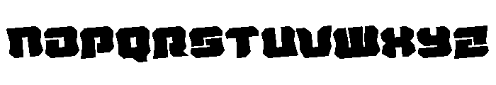 Krieger Bell Rotated Font UPPERCASE