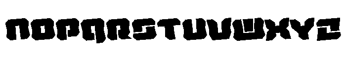 Krieger Bell Rotated Font LOWERCASE
