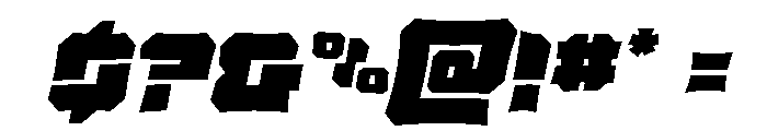 Krieger Bell Spiked Italic Font OTHER CHARS