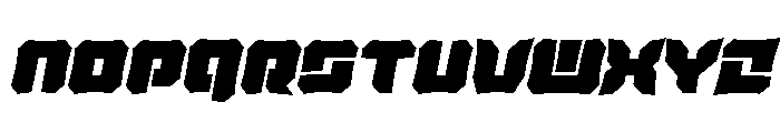 Krieger Bell Spiked Italic Font LOWERCASE