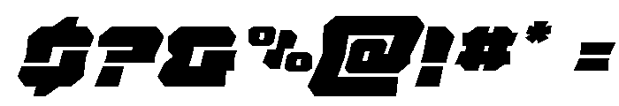 Krieger Bell Super-Italic Font OTHER CHARS