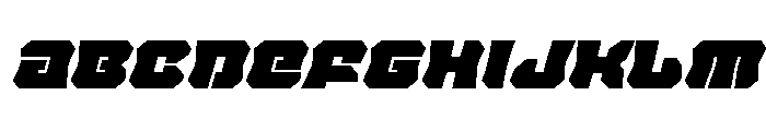 Krieger Bell Super-Italic Font UPPERCASE