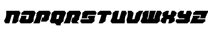 Krieger Bell Super-Italic Font UPPERCASE