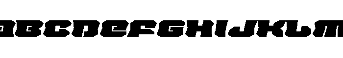 Krieger Bell Wide Italic Font UPPERCASE