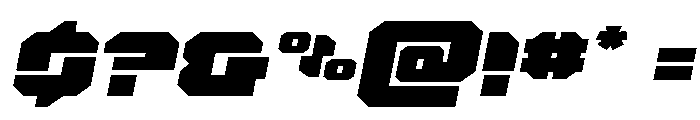 Krieger Expanded Italic Font OTHER CHARS