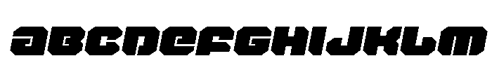 Krieger Expanded Italic Font UPPERCASE