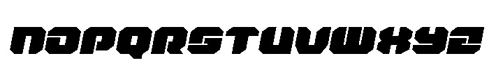 Krieger Expanded Italic Font UPPERCASE