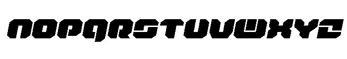 Krieger Expanded Italic Font LOWERCASE