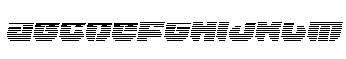 Krieger Gradient Italic Font UPPERCASE