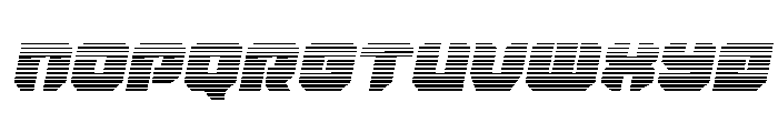Krieger Gradient Italic Font UPPERCASE