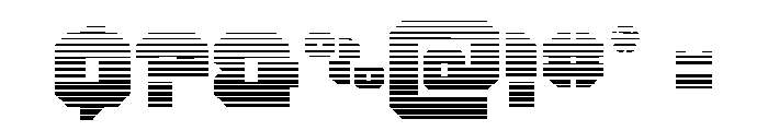 Krieger Gradient Font OTHER CHARS