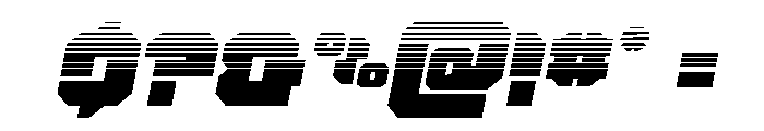 Krieger Halftone Italic Font OTHER CHARS