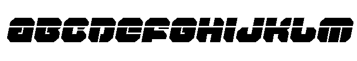Krieger Laser Italic Font UPPERCASE
