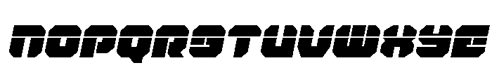 Krieger Laser Italic Font UPPERCASE