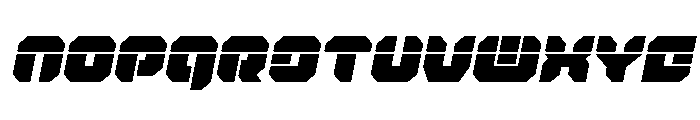 Krieger Laser Italic Font LOWERCASE