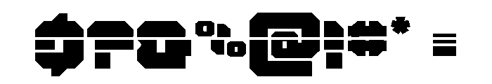 Krieger Laser Font OTHER CHARS