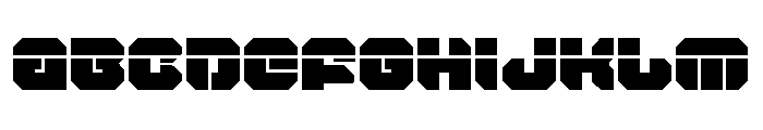 Krieger Laser Font UPPERCASE