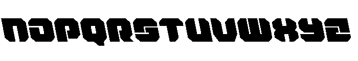 Krieger Leftalic Font UPPERCASE