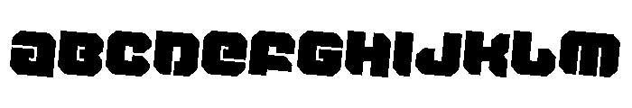 Krieger Rotated 2 Font UPPERCASE