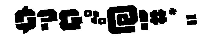 Krieger Rotated Font OTHER CHARS