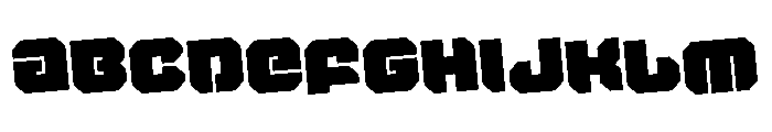 Krieger Rotated Font UPPERCASE