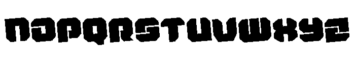 Krieger Rotated Font UPPERCASE