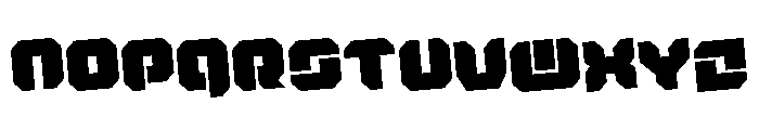 Krieger Rotated Font LOWERCASE