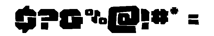 Krieger Rough Font OTHER CHARS